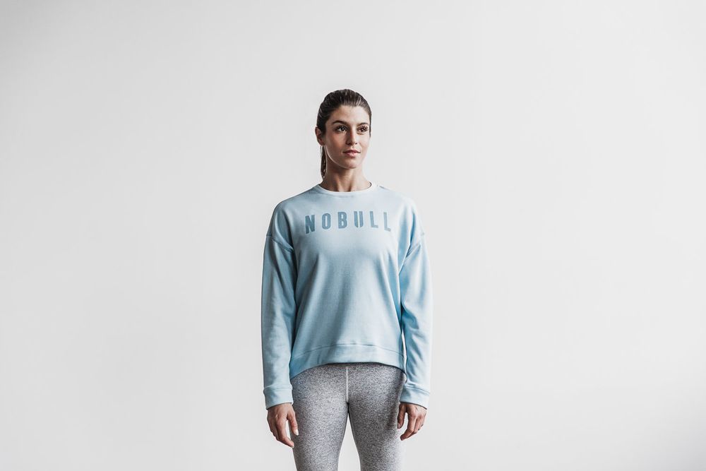 Sweats NOBULL Femme Bleu - NOBULL Crew,France (7608-GTSQD)